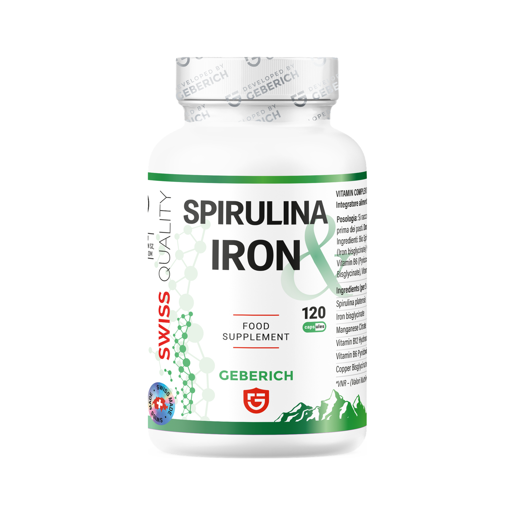 Iron Spirulina food supplement — Geberich