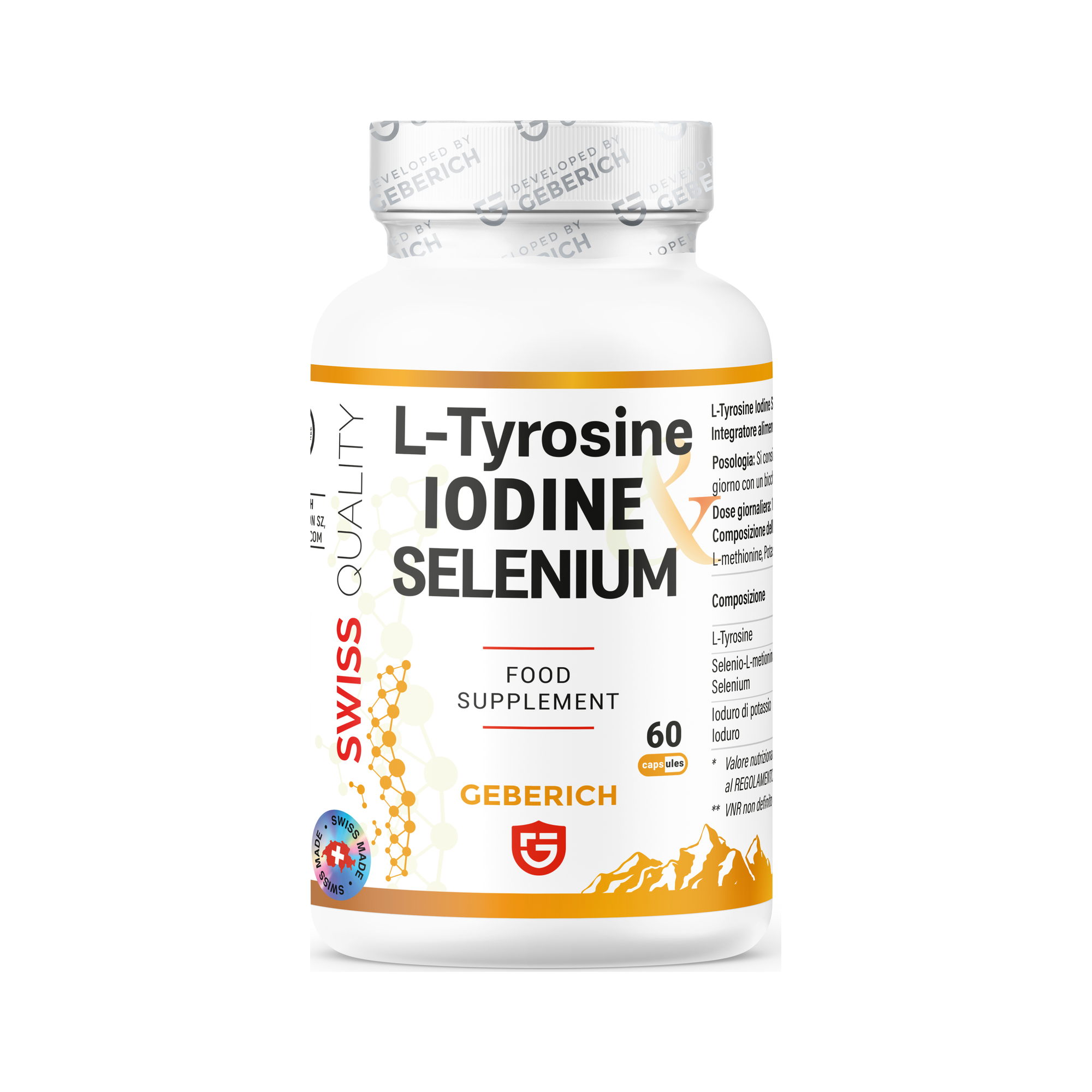 L-Tyrosine Iodine Selenium food supplement — Geberich